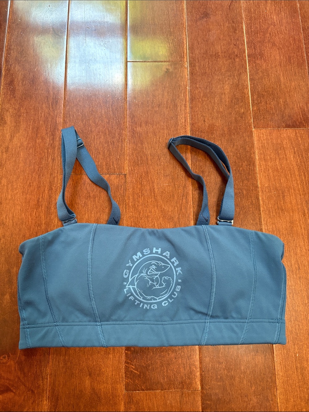 Gymshark Teal Blue Lifting Club Logo Sports Bra size Small
